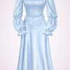 maxi skirt+corset+sleeves blue product maxi skirt+corset+sleeves blue product