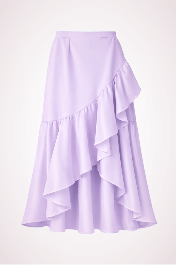 ruffle skirt purple product