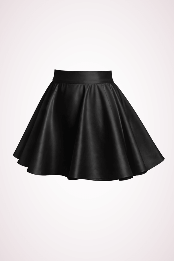 satin mini skirt black satin mini skirt black
