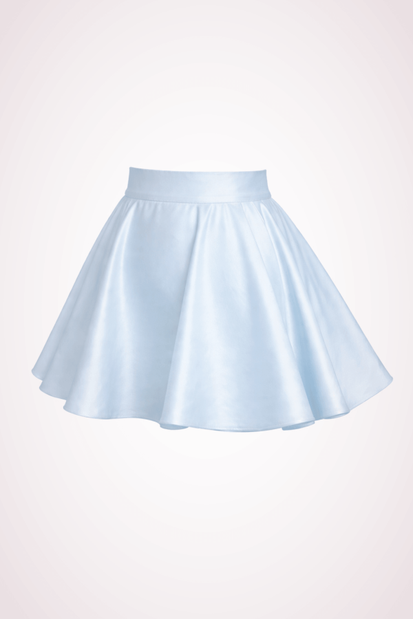 satin mini skirt blue satin mini skirt blue